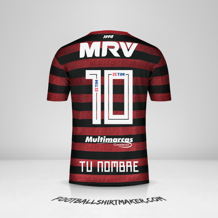 Jersey Flamengo 2019 número 10 tu nombre