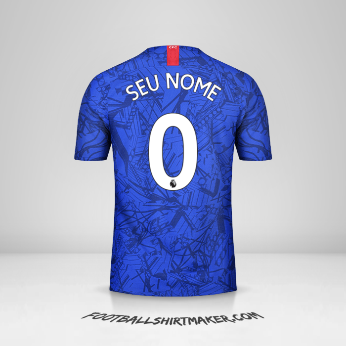 Camisa Chelsea 2019/20 -  seu nome - 0