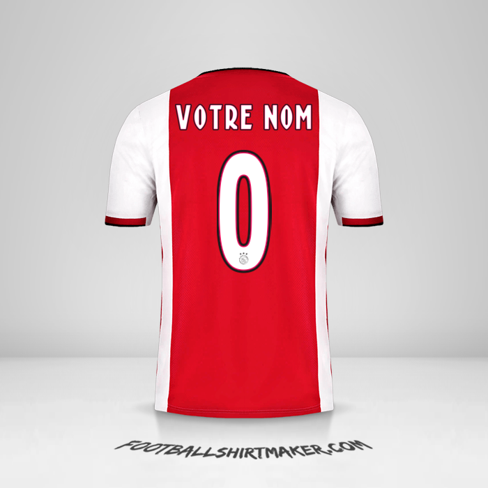 Maillot AFC Ajax 2019/20 -  votre nom - 0