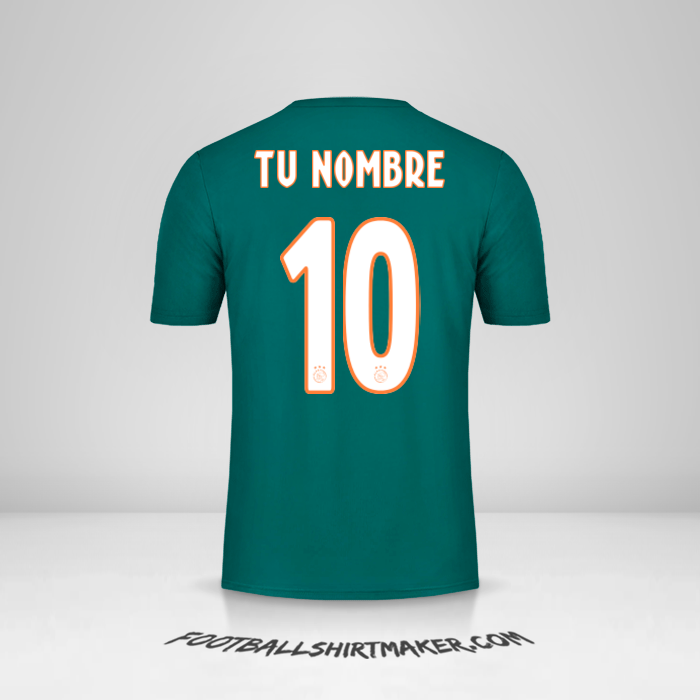 Jersey AFC Ajax 2019/20 II número 10 tu nombre