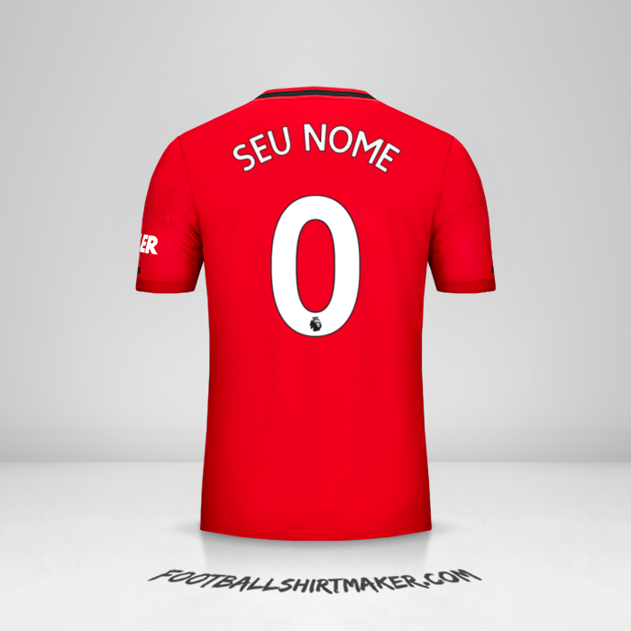 Camisa Manchester United 2019/20 -  seu nome - 0