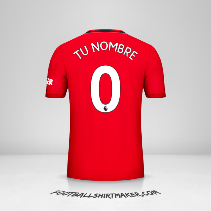 Camiseta Manchester United 2019/20 -  tu nombre - 0