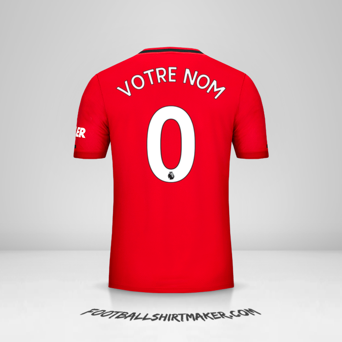 Maillot Manchester United 2019/20 -  votre nom - 0