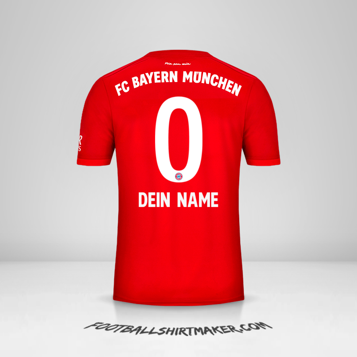 Trikot FC Bayern Munchen 2019/20 -  dein name - 0