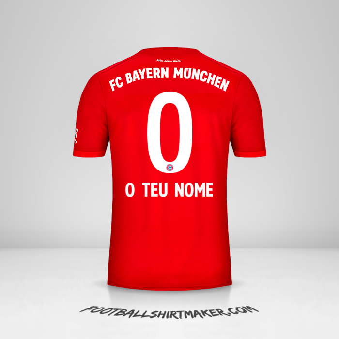 Camisola FC Bayern Munchen 2019/20 -  o teu nome - 0