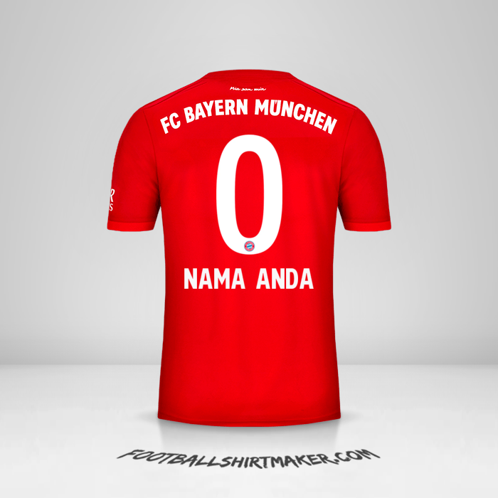 Jersey FC Bayern Munchen 2019/20 -  nama anda - 0