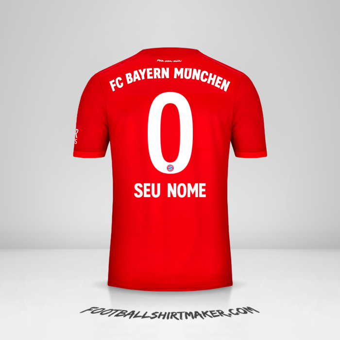 Camisa FC Bayern Munchen 2019/20 -  seu nome - 0