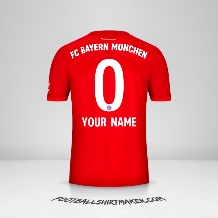 FC Bayern Munchen 2019/20 shirt number 0 your name