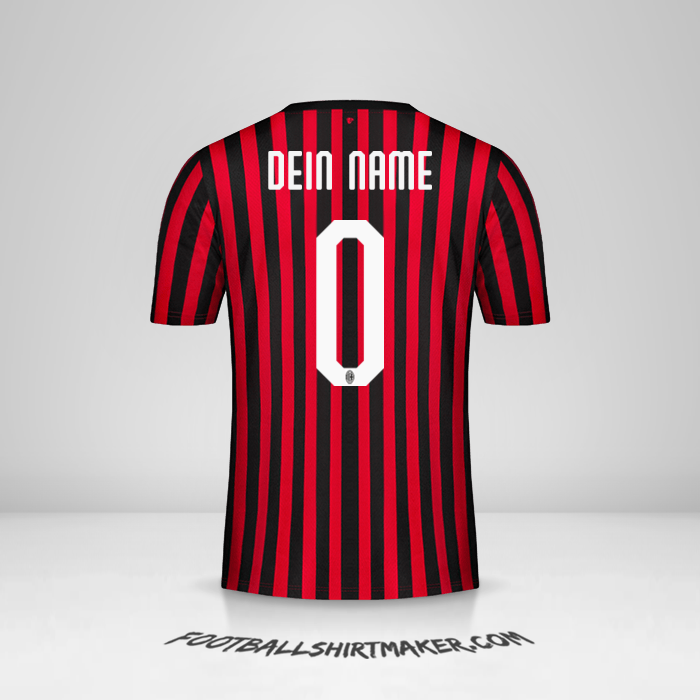 Trikot AC Milan 2019/20 -  dein name - 0