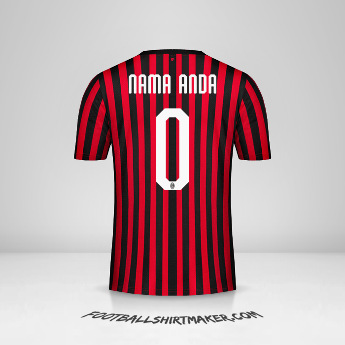 Jersey AC Milan 2019/20 -  nama anda - 0