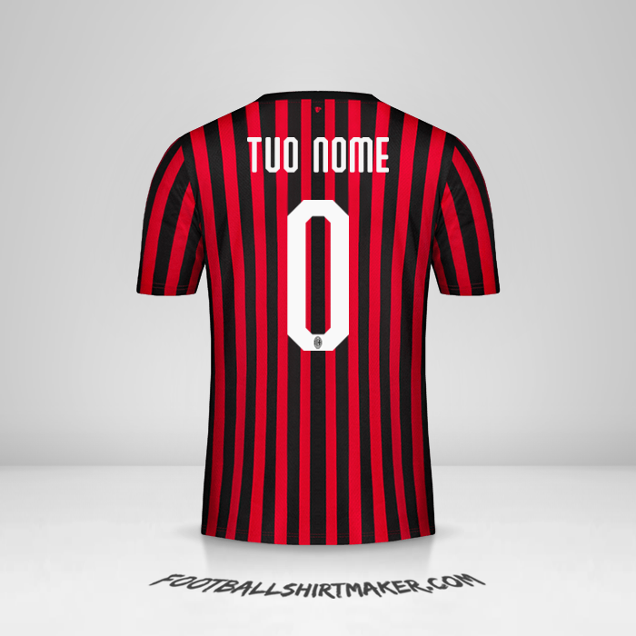 Maglia AC Milan 2019/20 -  tuo nome - 0