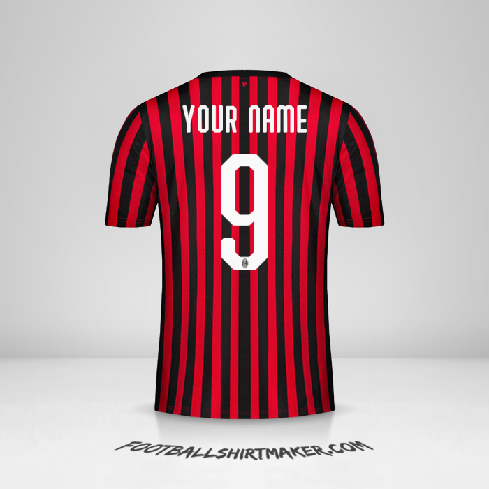 AC Milan 2019/20 jersey number 9 your name