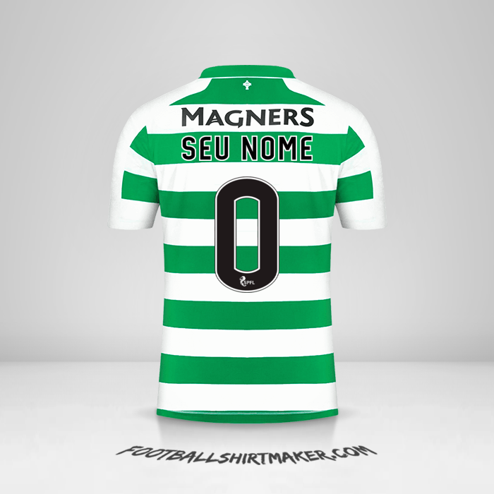 Camisa Celtic FC 2019/20 -  seu nome - 0