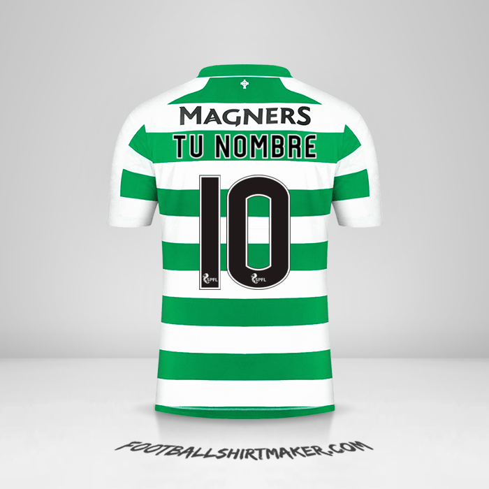 Camiseta Celtic FC 2019/20 número 10 tu nombre