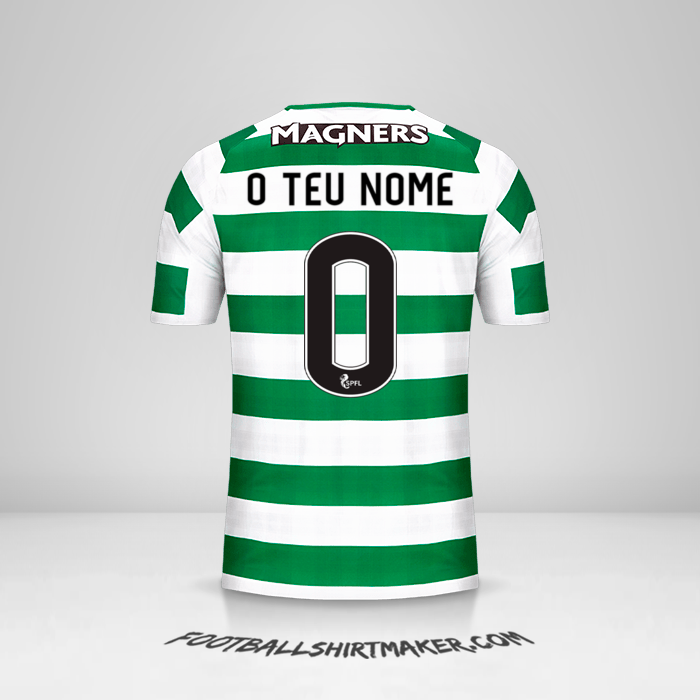 Camisola Celtic FC 2018/19 -  o teu nome - 0