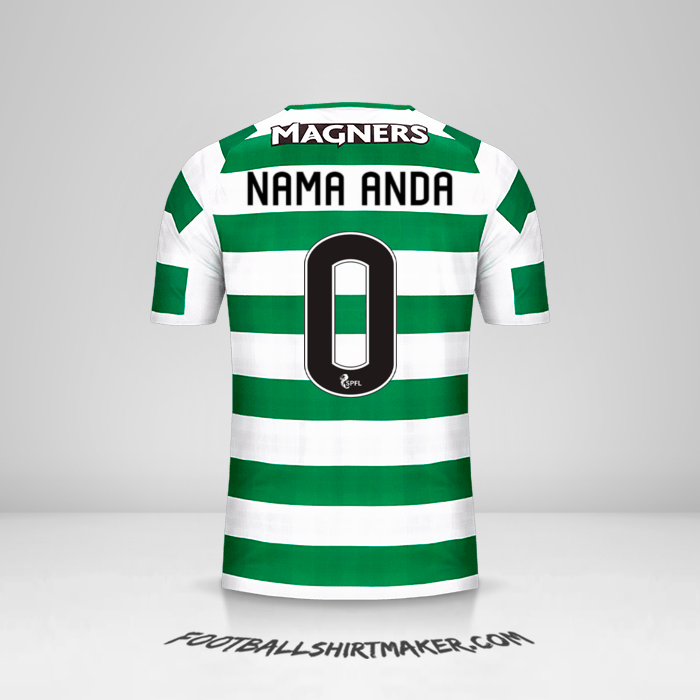 Jersey Celtic FC 2018/19 -  nama anda - 0