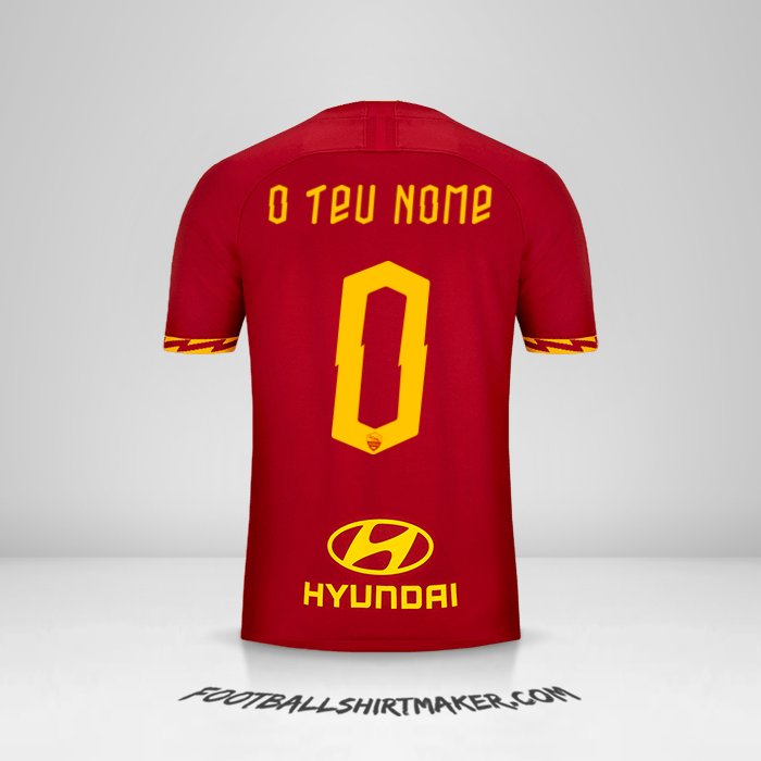 Camisola AS Roma 2019/20 -  o teu nome - 0