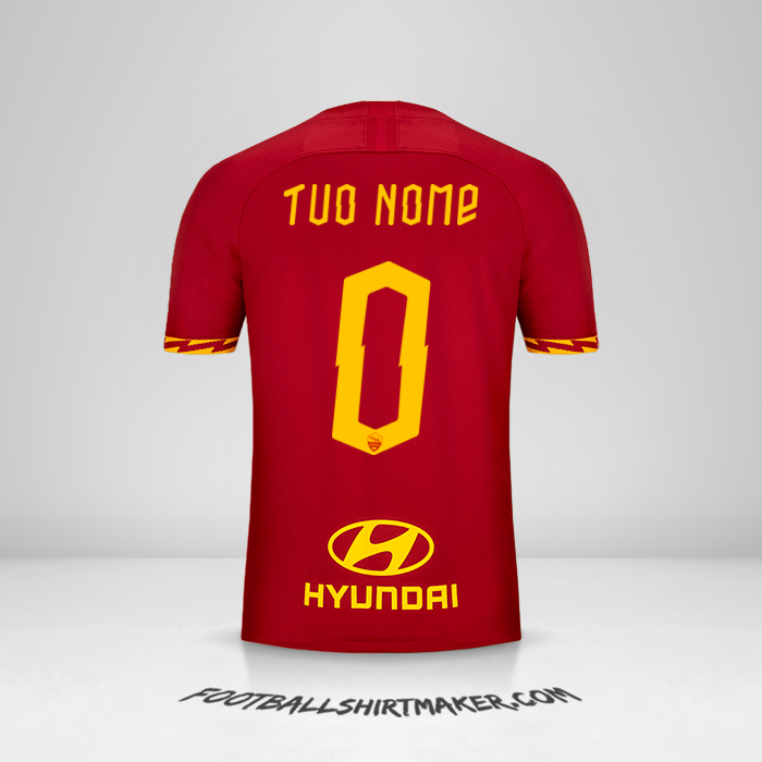 Maglia AS Roma 2019/20 -  tuo nome - 0