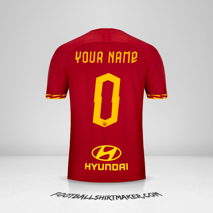 Shirt AS Roma 2019/20 -  your name - 0