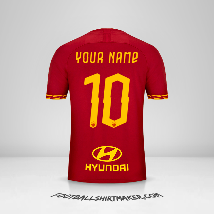 AS Roma 2019/20 shirt number 10 your name