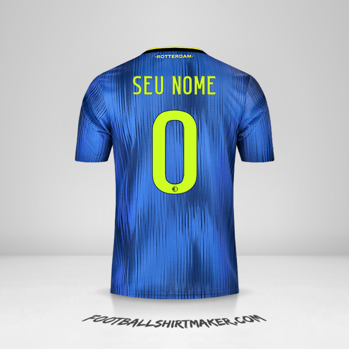 Camisa Feyenoord Rotterdam 2019/20 II -  seu nome - 0