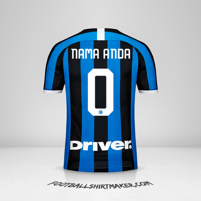 Jersey Inter 2019/20 -  nama anda - 0