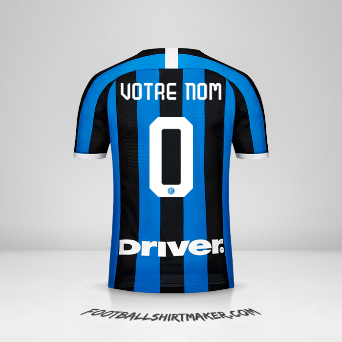 Maillot Inter 2019/20 -  votre nom - 0