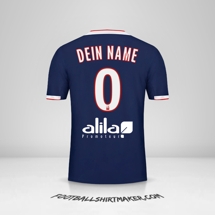 Trikot Olympique Lyon 2019/20 II -  dein name - 0