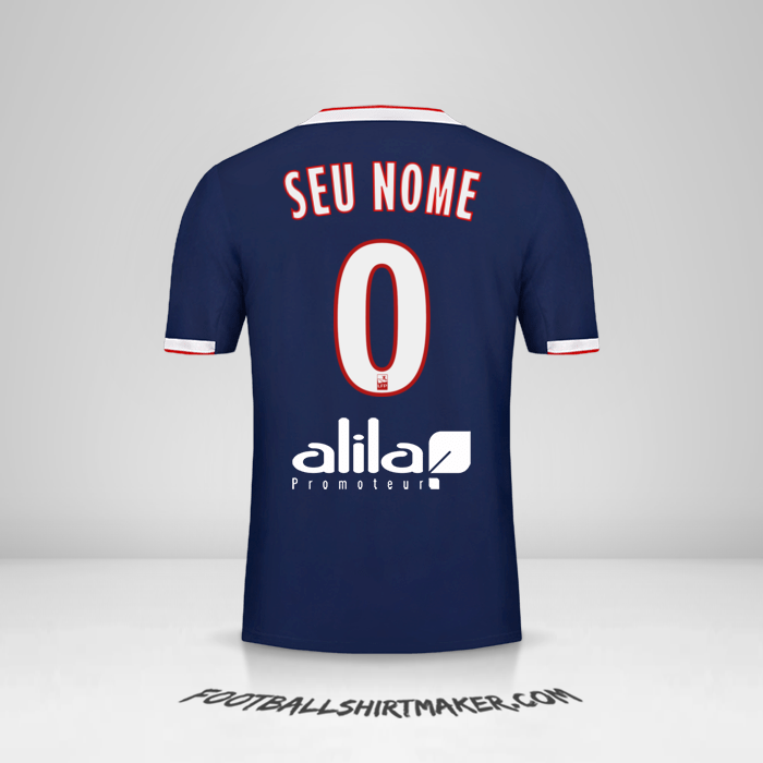 Camisa Olympique Lyon 2019/20 II -  seu nome - 0