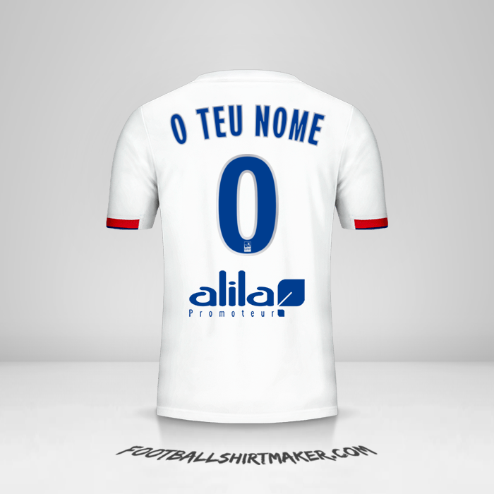 Camisola Olympique Lyon 2019/20 -  o teu nome - 0