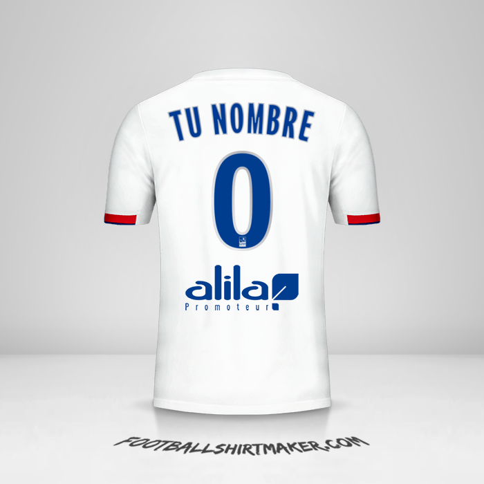 Camiseta Olympique Lyon 2019/20 -  tu nombre - 0