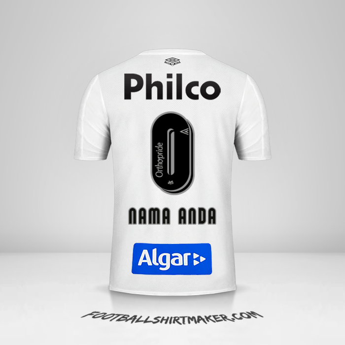 Jersey Santos FC 2019 -  nama anda - 0