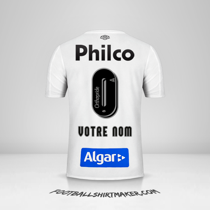 Maillot Santos FC 2019 -  votre nom - 0