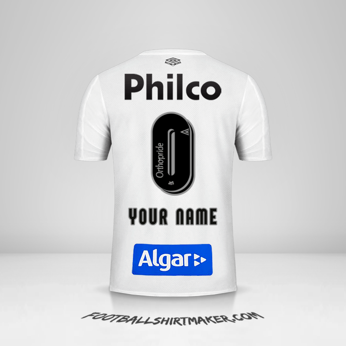 Santos FC 2019 jersey number 0 your name