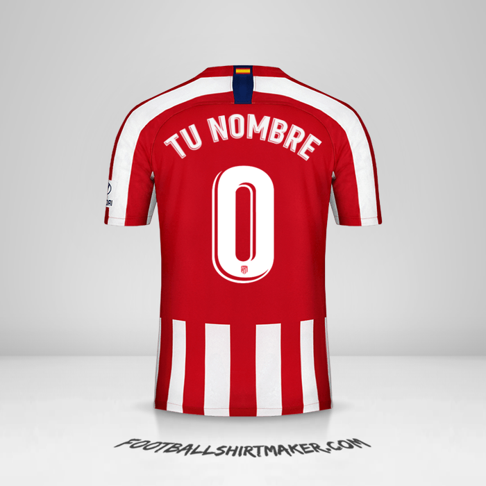 Camiseta Atletico Madrid 2019/20 -  tu nombre - 0