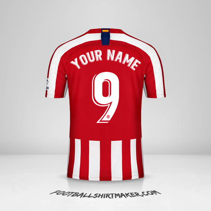 Atletico Madrid 2019/20 shirt number 9 your name