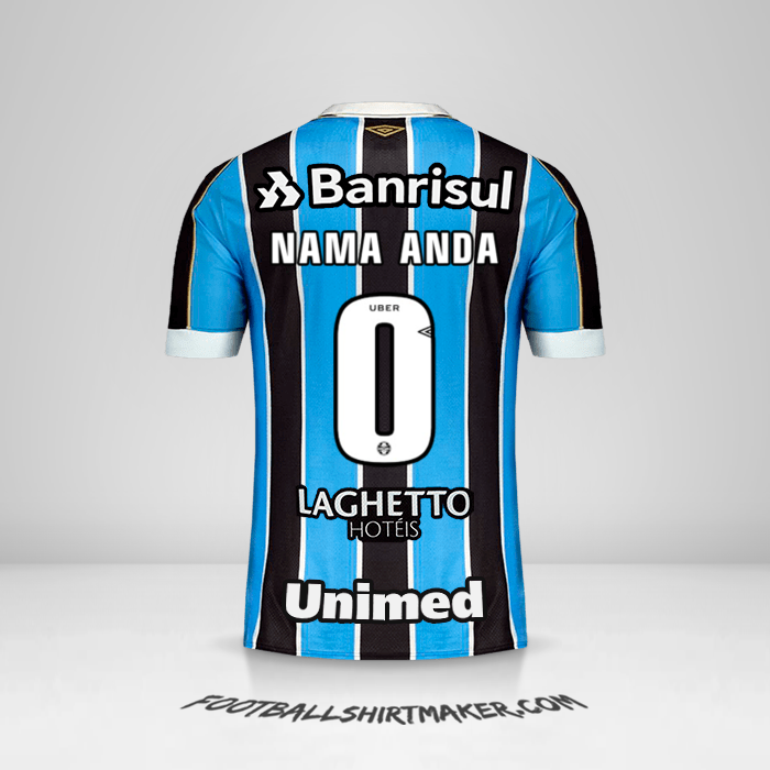 Jersey Gremio 2019 -  nama anda - 0