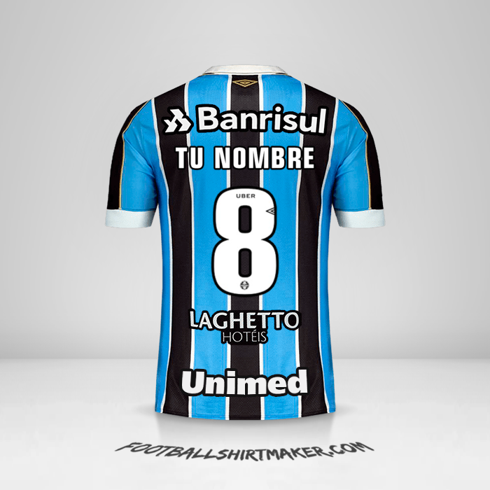 Jersey Gremio 2019 número 8 tu nombre