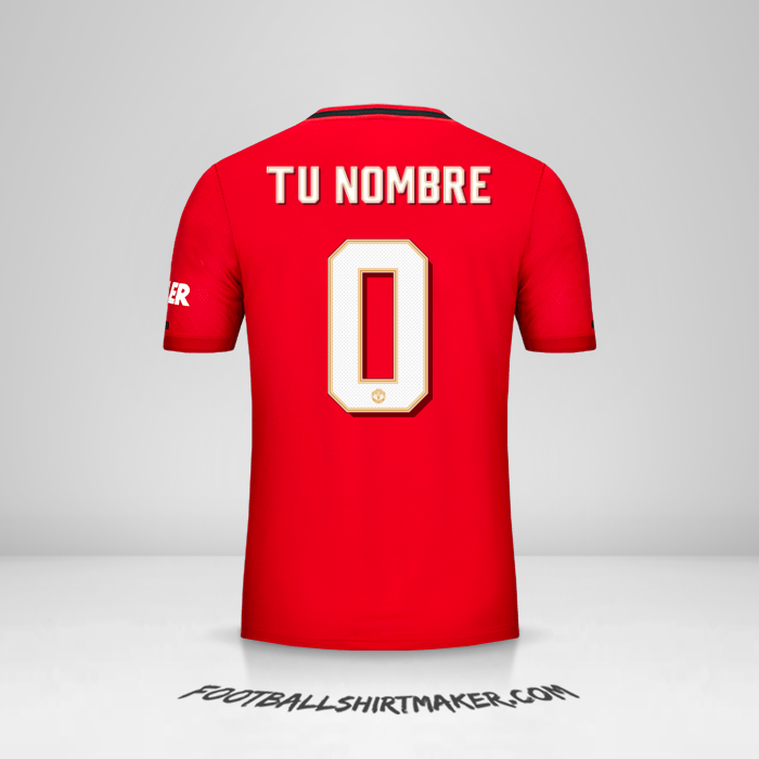 Jersey Manchester United 2019/20 Cup -  tu nombre - 0