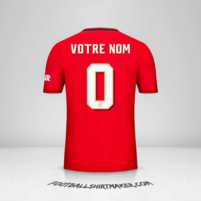 Maillot Manchester United 2019/20 Cup -  votre nom - 0