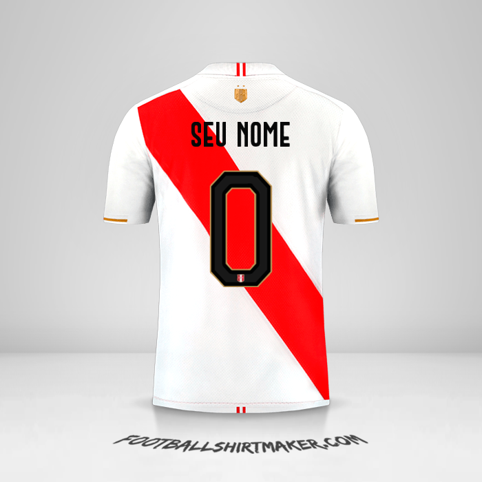 Camisa Peru Copa América 2019 -  seu nome - 0