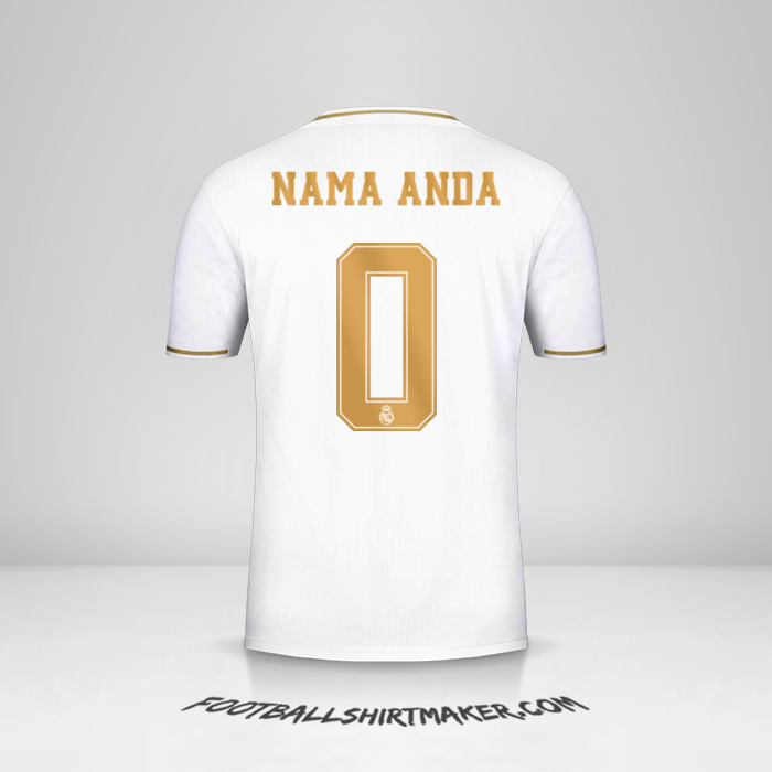 Jersey Real Madrid CF 2019/20 Cup -  nama anda - 0