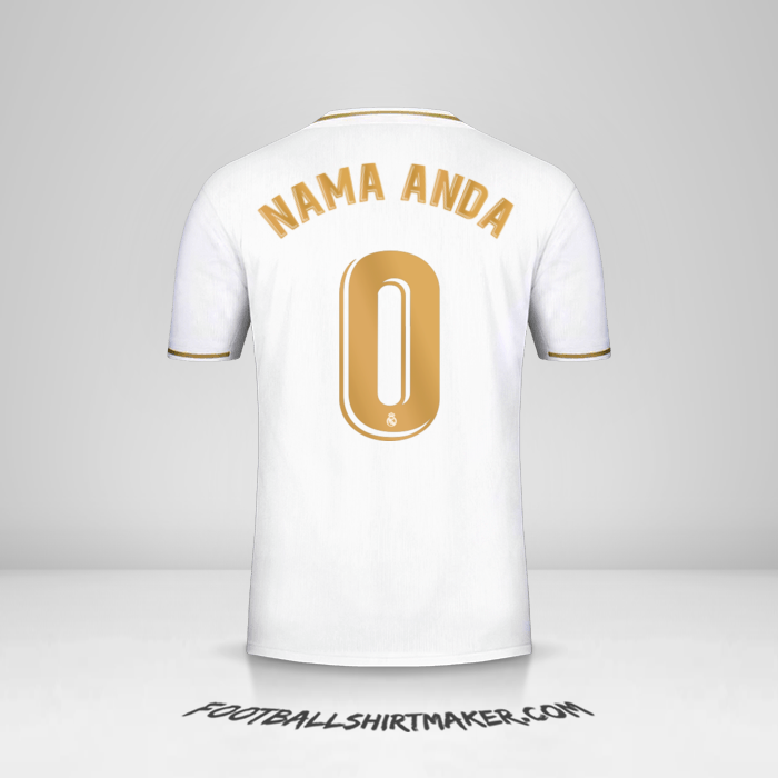 Jersey Real Madrid CF 2019/20 -  nama anda - 0