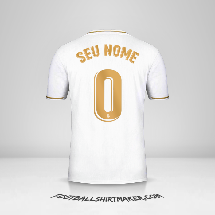 Camisa Real Madrid CF 2019/20 -  seu nome - 0