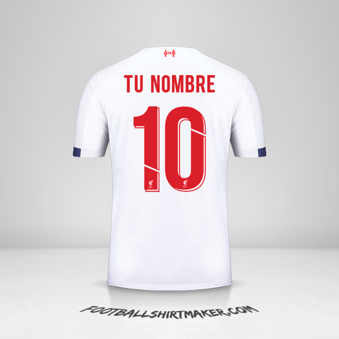 Camiseta Liverpool FC 2019/20 Cup II número 10 tu nombre