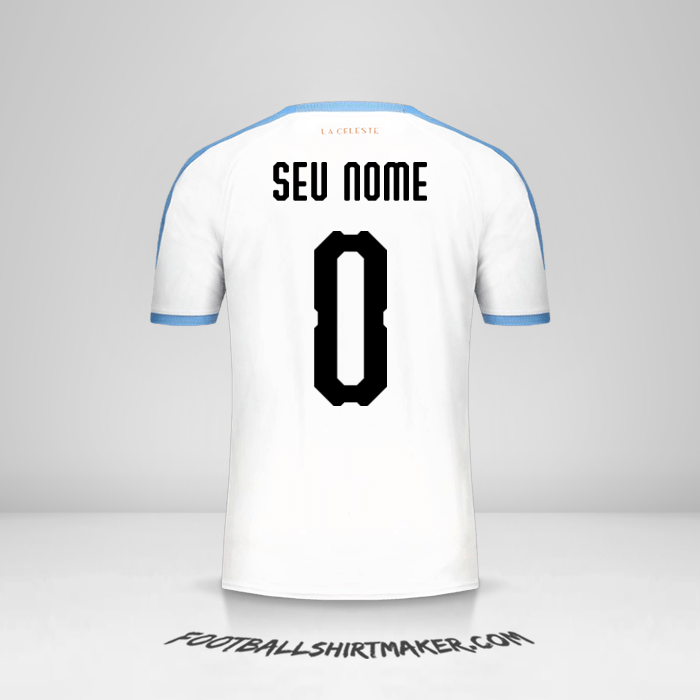 Camisa Uruguai Copa América 2019 II -  seu nome - 0