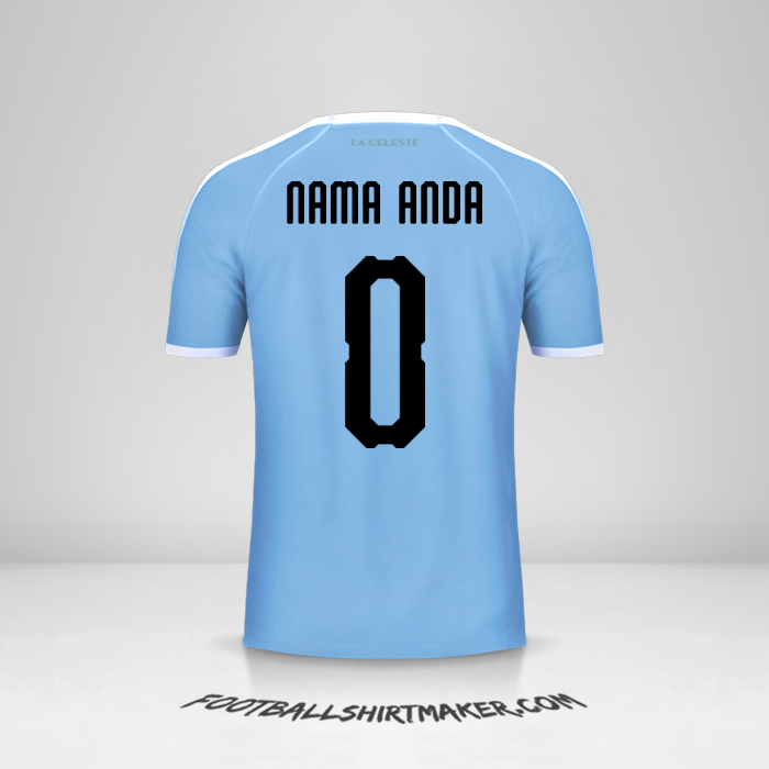 Jersey Uruguay Copa América 2019 -  nama anda - 0