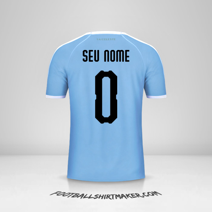 Camisa Uruguai Copa América 2019 -  seu nome - 0