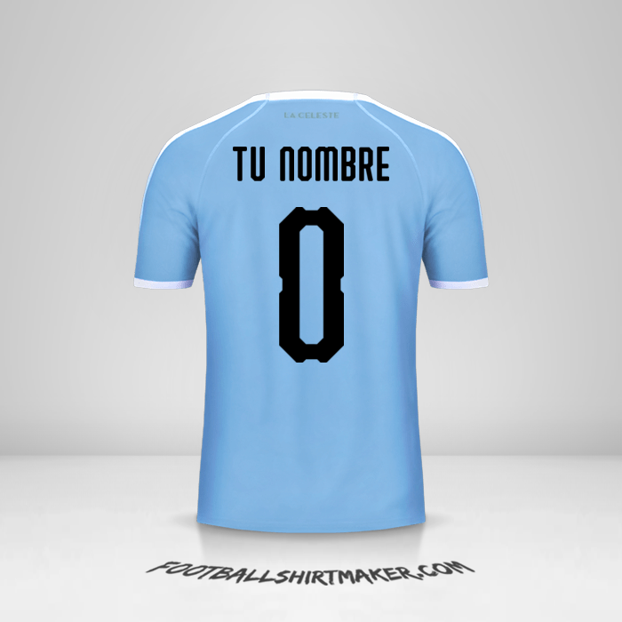 Camiseta Uruguay Copa América 2019 -  tu nombre - 0