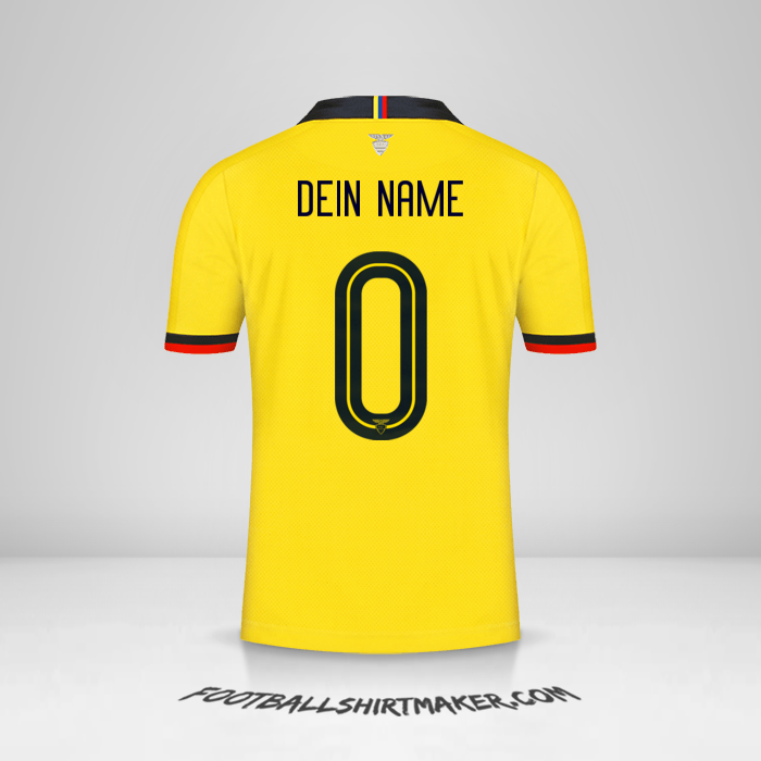 Trikot Ecuador 2019 -  dein name - 0